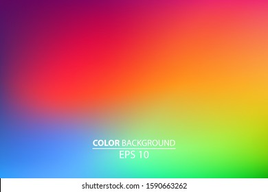 Abstract blurred gradient mesh background in bright Colorful smooth. Easy editable soft colored vector illustration, Suitable For Wallpaper, Banner, Background, Card, Book Illustration, landing page