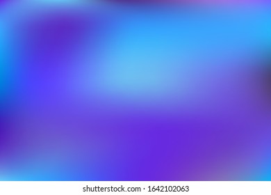 Abstract blurred gradient mesh background. Creative modern concept, vector illustration. Intense blank Holographic spectrum gradient for cover.