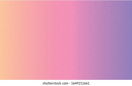 Abstract blurred gradient mesh background in bright rainbow colors with geometry figures. Colorful smooth banner template. Easy editable soft colored vector illustration