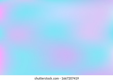 Abstract blurred gradient mesh background. Colorful smooth banner template.Trendy creative vector. Intense blank Holographic spectrum gradient for cover.