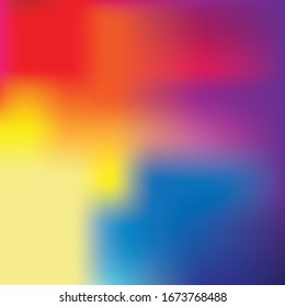 Abstract blurred gradient mesh background in bright Colorful smooth. Easy editable soft colored vector illustration, Suitable For Wallpaper, Banner, Background, Card, Book Illustration.