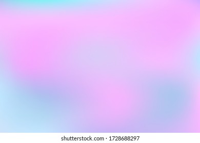 Abstract blurred gradient mesh background. Creative modern concept, vector illustration. Intense blank Holographic spectrum gradient for cover.