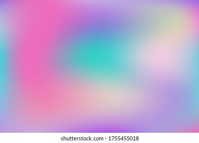 Abstrakter unscharfer Farbverlauf-Maschenhintergrund. Farbige glatte Banner-Vorlage.Trendy kreative Vektorgrafik. Intensiver Holografischer Farbverlauf für die Abdeckung.