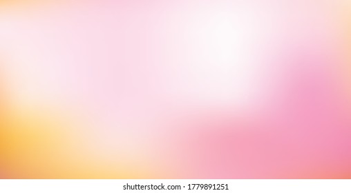 Abstract blurred gradient mesh background. Colorful wallpaper and smooth banner template. Editable soft colored vector illustration without transparency. Rainbow natural sky gamma.