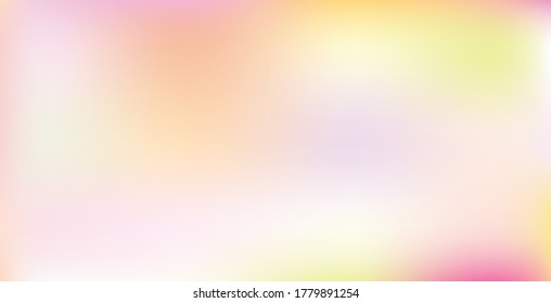 Abstract blurred gradient mesh background. Colorful wallpaper and smooth banner template. Editable soft colored vector illustration without transparency. Rainbow natural sky gamma.