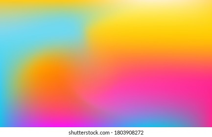 Abstract blurred gradient mesh background in bright rainbow colors. suitable for banner templates, book covers, album covers, web, laptop wallpapers.Vector