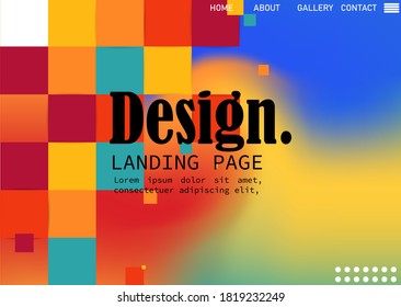 Abstract blurred gradient mesh background in bright rainbow colors. Colorful smooth banner template. Easy editable soft colored vector illustration in EPS10 without transparency.