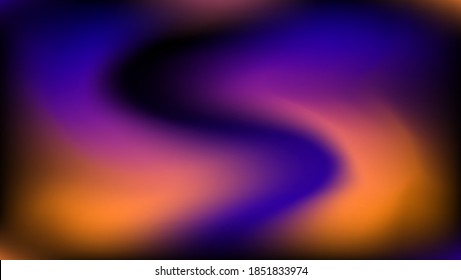 abstract blurred gradient mesh background, soft gradient black, dark yellow, purple, blue. smooth template, editable and layered. suitable For Wallpaper, Banner, Background, Card, Book Illustration