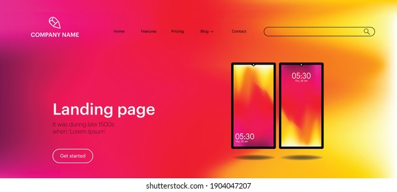 Abstract blurred gradient mesh background in bright summer colors. Colorful smooth. Easy editable vector illustration,  Wallpaper, Banner, web, Mobile phone, Card, Book cover Background