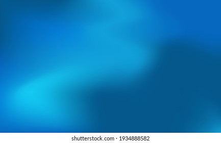 Abstract blurred gradient mesh background in ice blue colors. Vector illustration. Frozen blue color concept for your graphic design, website design template, book cover, brochures, banner or poster. 