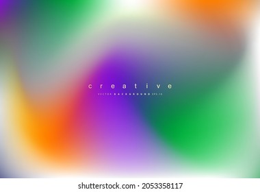 Abstract blurred gradient mesh background. Colorful smooth soft banner template. vector illustration