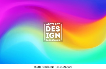 Abstract blurred gradient mesh background in bright modern colors. Colorful smooth banner template. Easy editable soft colored vector illustration