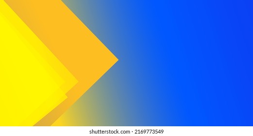 Abstract blurred gradient mesh background in blue and yellow colors of national flag of Ukraine. Poster or banner template. Easy editable soft colored EPS10 vector illustration without transparency.