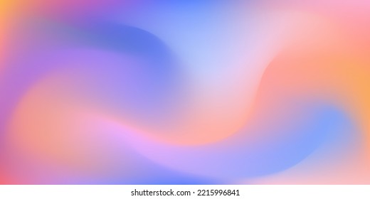 Abstract blurred gradient mesh background in bright colors. Vector colorful smooth illustrations 