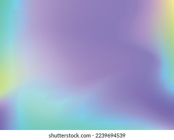 Resumen de fondo de malla de gradiente borroso. Colorida plantilla de banner liso.Vector creativo de moda. Gradiente de espectro holográfico en blanco intenso para la cubierta.
