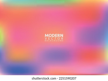 Abstract blurred gradient mesh background in bright summer colors. Colorful smooth. soft colored vector illustration, Suitable For Wallpaper, Banner, Background, Card, Book Illustration. 