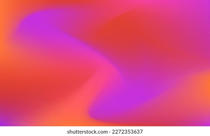 Abstract blurred gradient mesh background. Modern smooth design template with soft pink, violet orange, blue colors blend. Suitable for poster, webdesign, wallpaper, banner, decoration, cover.