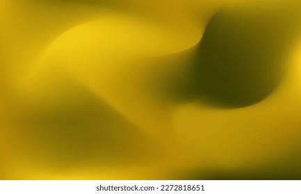 Abstract blurred gradient mesh background vector. Modern smooth design template with soft yellow shade  colors blend. Suitable for poster, landing page, wallpaper, banner, decoration, cover, digital