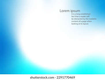 Abstract blurred gradient mesh background, Blue smooth paint watercolor. Blue background. Soft textures. poster, flyer, presentation. vector illustration design.