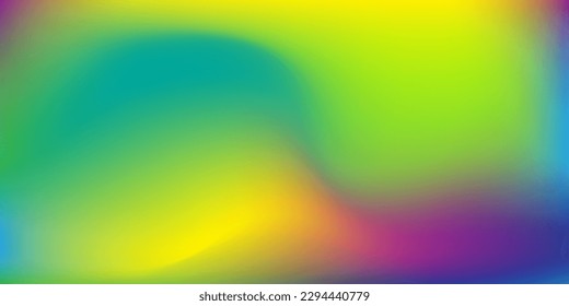 Abstract blurred gradient mesh background. Colorful smooth banner template. Holographic Texture. Metal Gasoline Brochure. Purple Pop Background. Neon Poster. Hologram Gradient. 