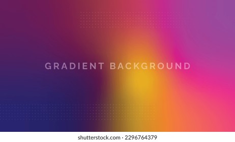 Abstract blurred gradient mesh background in bright Colorful smooth