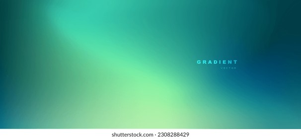 Abstract blurred gradient mesh background in bright green and blue colors. Vector backdrop for banner, poster, website