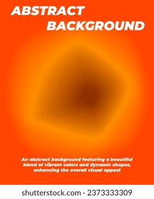 Abstract blurred gradient mesh background design, in the middle forming a shape resembling a black hole