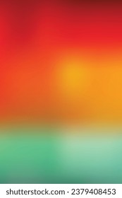 Abstract blurred gradient mesh background in bright rainbow colors. Colorful smooth banner template. Easy editable soft colored vector illustration in EPS8 without transparency.