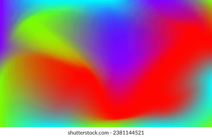 Abstract blurred gradient mesh background vector. Modern design template with red, blue, green. Suitable for poster, landing page, wallpaper, banner, decoration, cover