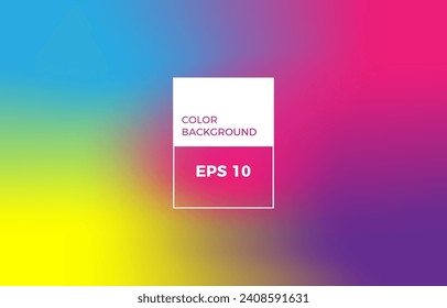 Abstract blurred gradient mesh background in bright colors. Easy editable soft colored vector illustration, Suitable For Wallpaper, Banner, Background, Landing Page