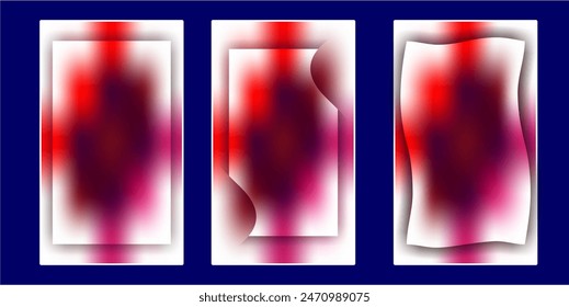 Abstract blurred gradient mesh background in bright rainbow colors. Colorful smooth banner template. Easy editable soft colored vector illustration in EPS