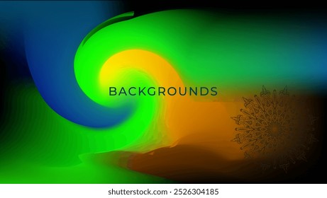 Abstract blurred gradient mesh background color bright.