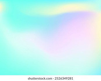 Abstract blurred gradient mesh background. Colorful smooth banner template.Trendy creative vector. Intense blank Holographic spectrum gradient for cover.