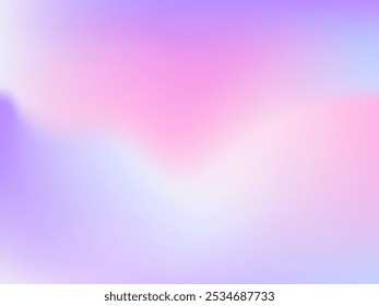 Fundo de malha de gradiente borrado abstrato. Colorido suave banner template.Trendy vetor criativo. Gradiente intenso do espectro holográfico em branco para cobertura.