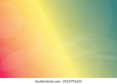 Abstract blurred gradient mesh background with colorful bright smooth light and wavy lines.