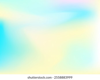 Abstract blurred gradient mesh background. Colorful smooth banner template.Trendy creative vector. Intense blank Holographic spectrum gradient for cover.