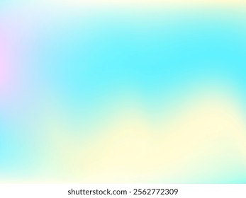 Abstract blurred gradient mesh background. Colorful smooth banner template.Trendy creative vector. Intense blank Holographic spectrum gradient for cover.