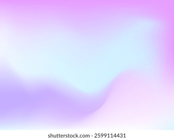 Abstract blurred gradient mesh background. Colorful smooth banner template.Trendy creative vector. Intense blank Holographic spectrum gradient for cover.