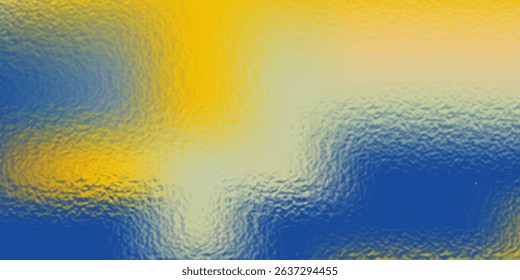 Abstract blurred gradient mesh background in blue and yellow colors of national flag of Ukraine. Poster or banner template.