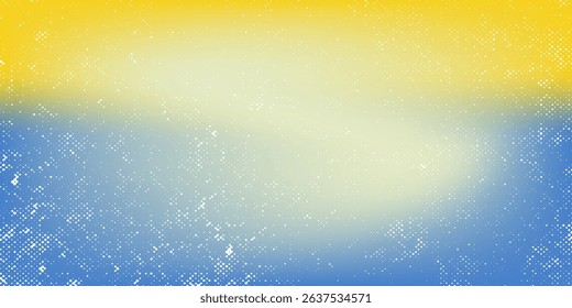 Abstract blurred gradient mesh background in blue and yellow colors of national flag of Ukraine. Poster or banner template. Eps10