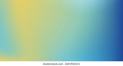 Abstract blurred gradient mesh background in blue and yellow colors of national flag of Ukraine. Poster or banner template.