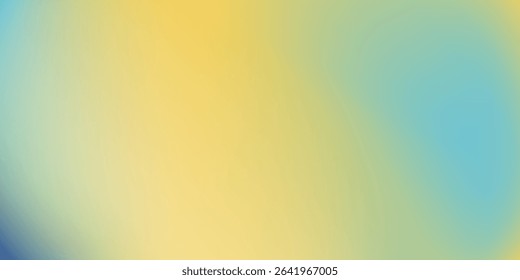 Abstract blurred gradient mesh background in blue and yellow colors of national flag of Ukraine. Poster or banner template. Easy editable soft colored. modern eps 10