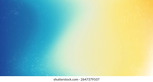Abstract blurred gradient mesh background in blue and yellow colors of national flag of Ukraine. Poster or banner template. Easy editable soft colored EPS8 vector illustration without transparency.