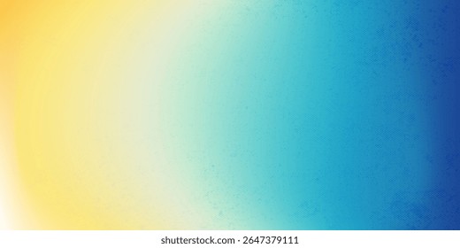 Fundo de malha de gradiente borrado abstrato nas cores azul e amarelo da bandeira nacional da Ucrânia. Modelo de cartaz ou banner. Fácil edição de cor suave EPS8 ilustração vetor sem transparência.