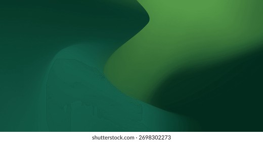 Abstract blurred gradient mesh background in green concept.Vector Image Eps