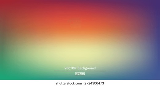 Fundo de malha de gradiente borrado abstrato em cores de arco-íris brilhantes. Modelo de banner suave e colorido. Ilustração de vetor de cor suave fácil editável em EPS8 sem transparência.