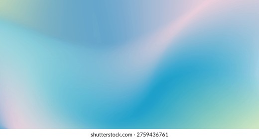 Abstract blurred gradient mesh background in bright summer colors Free Vector