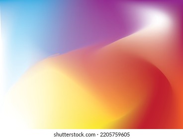 Abstract Blurred gradient mesh colorful rainbow background. Mesh background of rainbow colors. Vector illustration