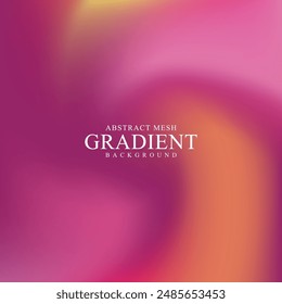Abstract blurred gradient mesh. Colorful twist color blend liquid background. Modern design template for card, banner, poster, social media, promotion background