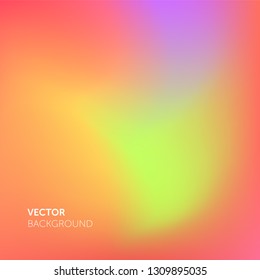 Malla de gradiente borrosa Abstractas y fondo de Vector abstracto de color de moda de coral vivo